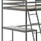 Flash Furniture Riley Loft Bed Frame w/Desk, Full Size Wooden Bed Frame w/Guard Rails & Ladder - Light Gray MH-LBD5-LGY-F-GG - alternate 10
